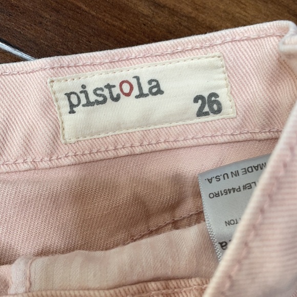 Pistola Jean light pink distressed shorts size 26 - Picture 4 of 6